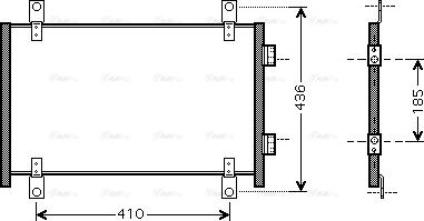 Ava Quality Cooling FTA5302 - Конденсатор кондиционера autospares.lv