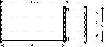 Ava Quality Cooling FTA5256 - Конденсатор кондиционера autospares.lv