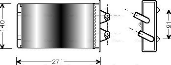 Ava Quality Cooling FTA6186 - Теплообменник, отопление салона autospares.lv