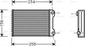 Ava Quality Cooling FTA6242 - Теплообменник, отопление салона autospares.lv