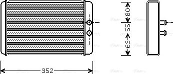 Ava Quality Cooling FTA6265 - Теплообменник, отопление салона autospares.lv