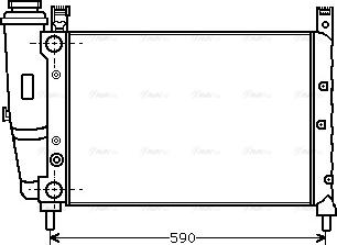 Ava Quality Cooling FTA2122 - Радиатор, охлаждение двигателя autospares.lv