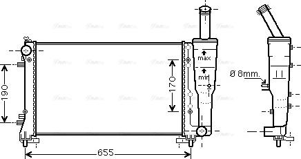 Ava Quality Cooling FTA2297 - Радиатор, охлаждение двигателя autospares.lv