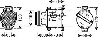 Ava Quality Cooling FTAK103 - Компрессор кондиционера autospares.lv
