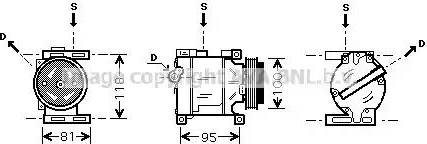 Ava Quality Cooling FT K090 - Компрессор кондиционера autospares.lv