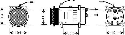Ava Quality Cooling FT K064 - Компрессор кондиционера autospares.lv