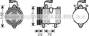 Ava Quality Cooling FT K367 - Компрессор кондиционера autospares.lv