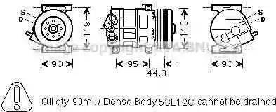 Ava Quality Cooling FT K330 - Компрессор кондиционера autospares.lv