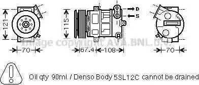 Ava Quality Cooling FT K331 - Компрессор кондиционера autospares.lv