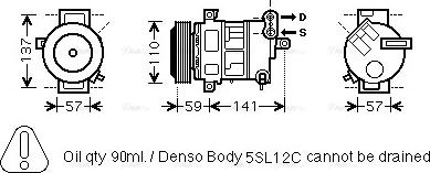 Ava Quality Cooling FT K333 - Компрессор кондиционера autospares.lv