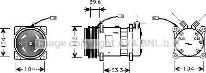 Ava Quality Cooling FT K372 - Компрессор кондиционера autospares.lv