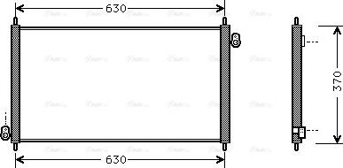 Ava Quality Cooling HD 5107 - Конденсатор кондиционера autospares.lv