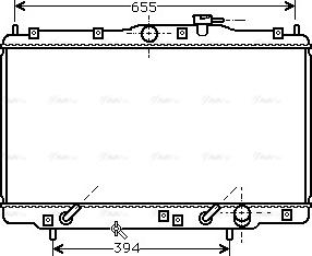 Ava Quality Cooling HD 2094 - Радиатор, охлаждение двигателя autospares.lv