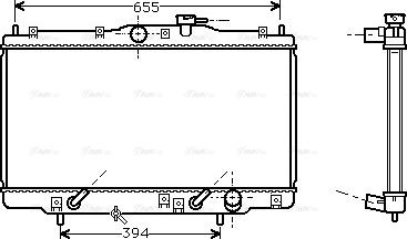 Ava Quality Cooling HD 2071 - Радиатор, охлаждение двигателя autospares.lv