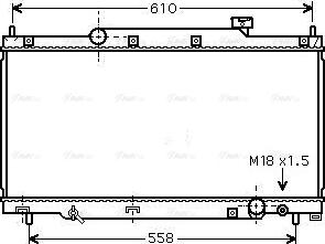 Ava Quality Cooling HD 2164 - Радиатор, охлаждение двигателя autospares.lv