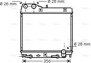 Ava Quality Cooling HD 2161 - Радиатор, охлаждение двигателя autospares.lv