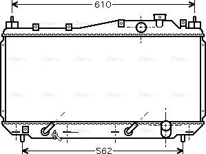 Ava Quality Cooling HD 2114 - Радиатор, охлаждение двигателя autospares.lv