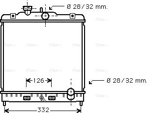 Ava Quality Cooling HD 2120 - Радиатор, охлаждение двигателя autospares.lv