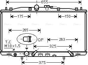 Ava Quality Cooling HD 2177 - Радиатор, охлаждение двигателя autospares.lv