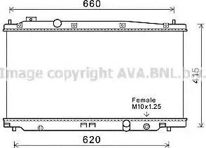 Ava Quality Cooling HD2266 - Радиатор, охлаждение двигателя autospares.lv