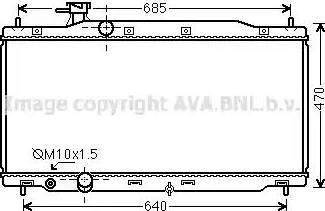 Ava Quality Cooling HD2268 - Радиатор, охлаждение двигателя autospares.lv