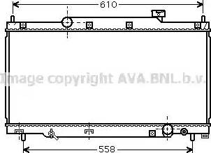 Ava Quality Cooling HD 2216 - Радиатор, охлаждение двигателя autospares.lv