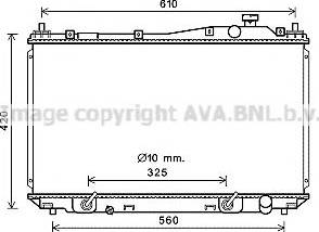 Ava Quality Cooling HD2287 - Радиатор, охлаждение двигателя autospares.lv