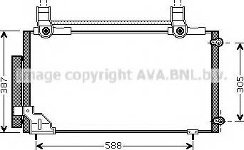 Ava Quality Cooling HDA5186 - Конденсатор кондиционера autospares.lv