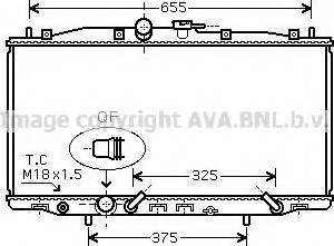 Ava Quality Cooling HDA2177 - Радиатор, охлаждение двигателя autospares.lv