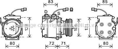 Ava Quality Cooling HDAK246 - Компрессор кондиционера autospares.lv