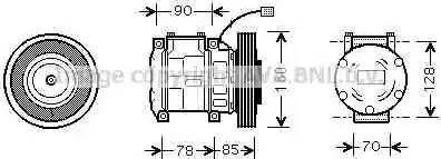 Ava Quality Cooling HD K019 - Компрессор кондиционера autospares.lv