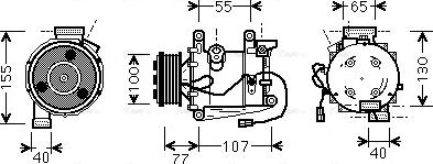 Ava Quality Cooling HD K232 - Компрессор кондиционера autospares.lv