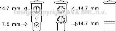 Ava Quality Cooling HY1384 - Расширительный клапан, кондиционер autospares.lv