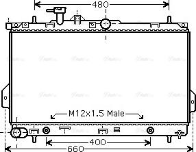 Ava Quality Cooling HY 2096 - Радиатор, охлаждение двигателя autospares.lv