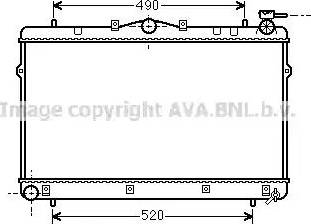 Ava Quality Cooling HY 2043 - Радиатор, охлаждение двигателя autospares.lv