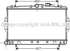 Ava Quality Cooling HY 2047 - Радиатор, охлаждение двигателя autospares.lv