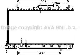 Ava Quality Cooling HY 2086 - Радиатор, охлаждение двигателя autospares.lv