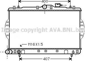 Ava Quality Cooling HY 2088 - Радиатор, охлаждение двигателя autospares.lv