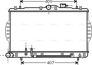 Ava Quality Cooling HY 2034 - Радиатор, охлаждение двигателя autospares.lv