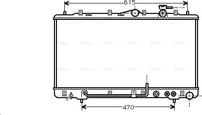 Ava Quality Cooling HY 2033 - Радиатор, охлаждение двигателя autospares.lv