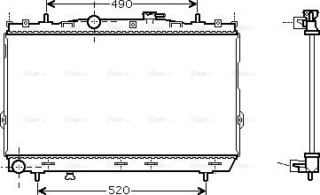 Ava Quality Cooling HY 2104 - Радиатор, охлаждение двигателя autospares.lv