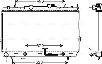 Ava Quality Cooling HY 2105 - Радиатор, охлаждение двигателя autospares.lv