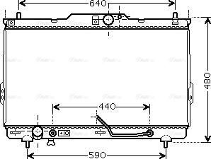 Ava Quality Cooling HY 2114 - Радиатор, охлаждение двигателя autospares.lv