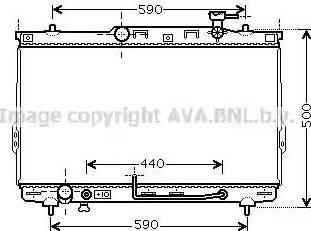 Ava Quality Cooling HY 2110 - Радиатор, охлаждение двигателя autospares.lv