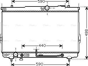 Ava Quality Cooling HY 2112 - Радиатор, охлаждение двигателя autospares.lv