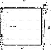 Ava Quality Cooling HY2339 - Радиатор, охлаждение двигателя autospares.lv