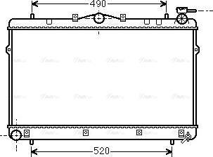 Ava Quality Cooling HYA2043 - Радиатор, охлаждение двигателя autospares.lv