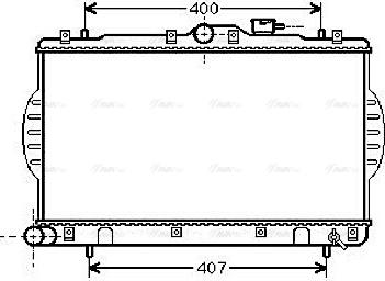 Ava Quality Cooling HYA2047 - Радиатор, охлаждение двигателя autospares.lv