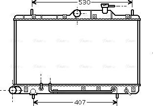 Ava Quality Cooling HYA2086 - Радиатор, охлаждение двигателя autospares.lv