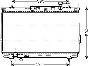 Ava Quality Cooling HYA2109 - Радиатор, охлаждение двигателя autospares.lv